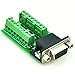 Electronics-Salon Slim Right Angle D'SUB DB15HD Female Header Breakout Board Module, Terminal Block DSUB Connector.