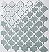 Tic Tac Tiles 5-Sheet Peel and Stick Self Adhesive Removable Stick On Kitchen Backsplash Bathroom 3D Wall Sticker Wallpaper Tiles in Damask Jade