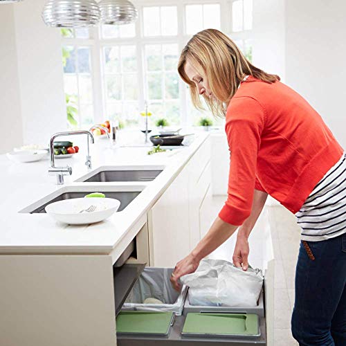 Aircover 13 Gallon Biodegradable Trash Bags, 80 Count Extra Thick 1.2 MIL Recyclable Tall