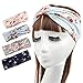 Lanzom® Women Elastic Flower Printed Turban Head Wrap Headband Hair Band 4 Pack