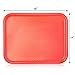 New Star Foodservice 24845 Red Plastic Fast Food Tray, 14 by 18-Inch, Set of 12
