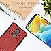 Dingoo for LG Stylo 5 Case/LG Stylo 5 Plus/LG Stylo 5X Case,w/Kickstand[Hybrid Dual Layer][Shockproof Bumper] Heavy Duty Protective Cover-Red