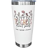 SOL VIBES Teacher Gifts, 20 oz Travel Tumbler Coffee Cup, Teacher Appreciation, Christmas, Birthday, Back to School Gift
