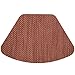 Sweet Pea Linens Redwood (Brick & Tan) Wipe Clean Wedge-Shaped Placemats - Set of Two