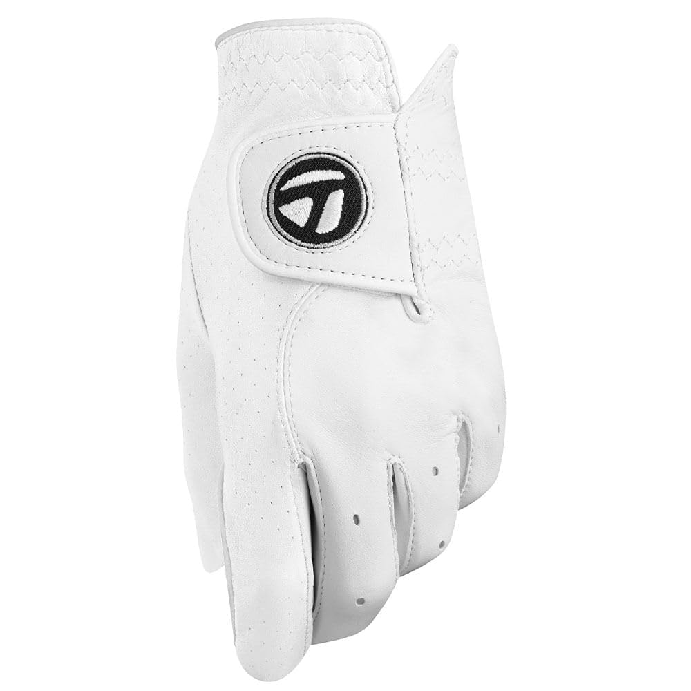 TaylorMade Golf 2021 TOUR PREFERRED WOMEN’S GLOVE, LEFT HAND, WHITE, MEDIUM