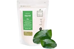 Sinsunherb Korean Lotus Leaf Powder | 300g | 1 Pack, Ready to Take, Contains Whole Nourishing, Delicate Flavor, 연잎가루