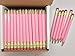 Express Pencils Half Pencils with Eraser - Golf, Classroom, Pew, Short, Mini - Hexagon, Sharpened, Non Toxic, #2 Pencil, Color - Pastel Pink, (Box of 48) Golf Pocket Pencils