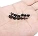 Jstyle Stainless Steel Mens Womens Stud Earrings Pierced Tunnel Black 3-8mm 12 Pairs