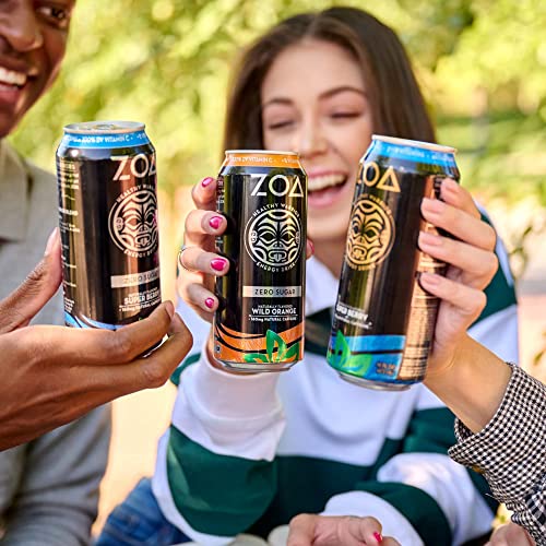 ZOAmerica Zero Sugar Energy Drink Bundle, 16 fl. oz. (36 Pack