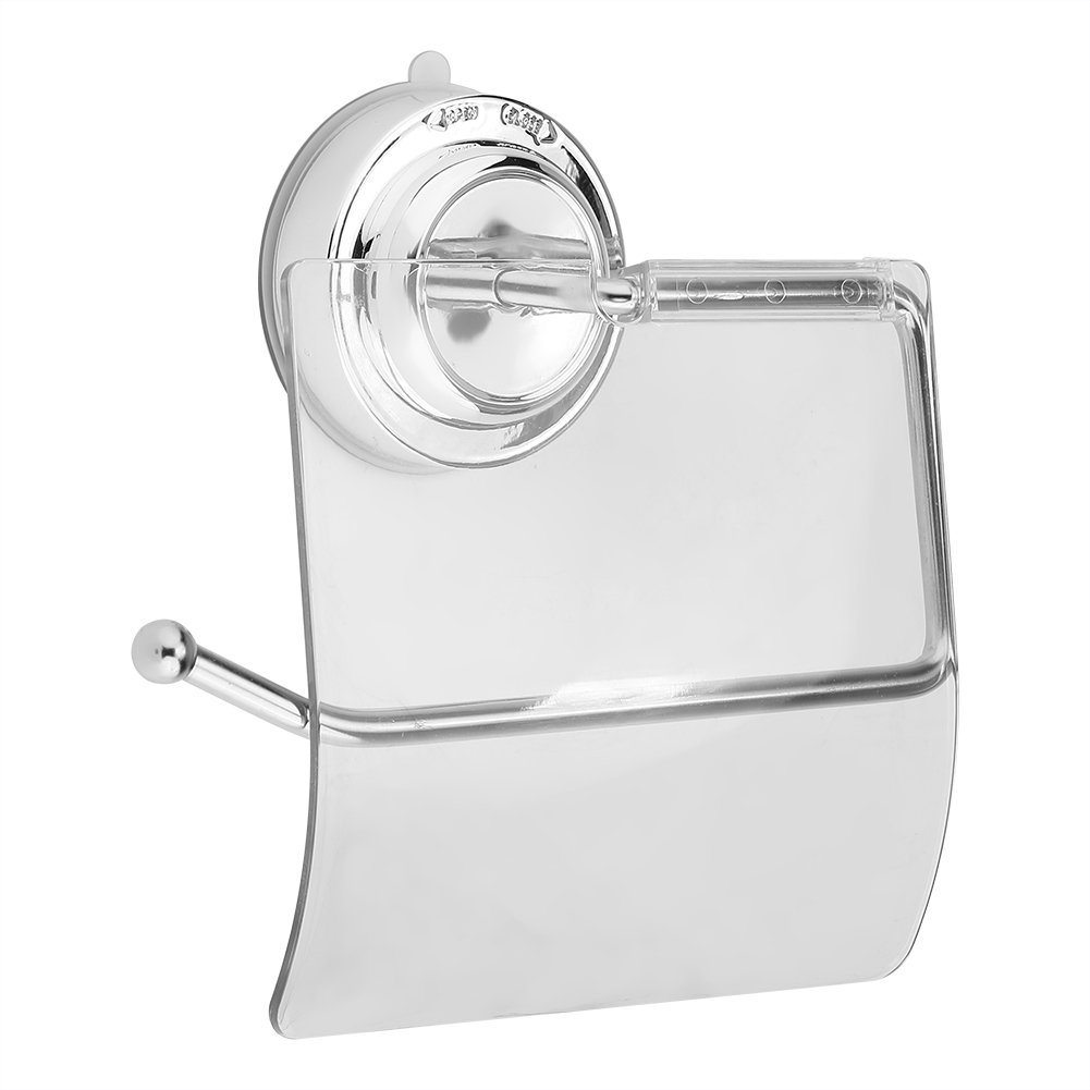Waterproof Toilet Paper Holder Stainless Steel Tissue Paper Holder Suction Cup Installation Home Hotel Bathroom Storage Roll Stand