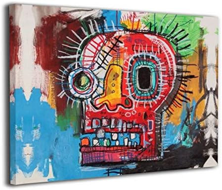 Hanawujinha バスキア キャンバスアートパネル モダン 風景画 インテリア 絵 壁絵 壁掛け 絵 ソファの背景絵画 寝室絵画 壁アート 軽くて取り付けやすい50x40センチ B081v634h5 1 700円