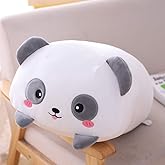 Jensquaify Panda Stuffed Animal Body Pillow, Soft Panda Plush Hugging Pillow Toy Gifts 33.5"