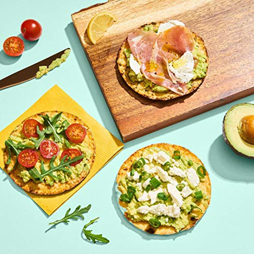 Outer Aisle Gourmet Cauliflower Sandwich Thins | Low Carb, Paleo Friendly, Keto | Original Sandwicher 4 pack (4pk Original Thins) - 24 Thins