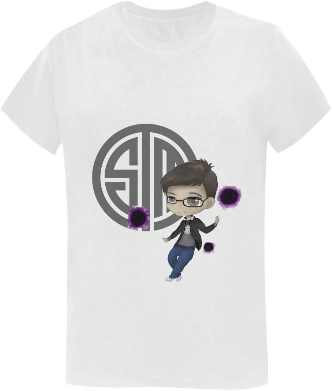 ALLIEED Women's TSM Syndra Bjergsen Chibi LOL S6 T-shirt -L