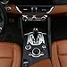 ABS Matte Chrome Interior Center Console Gear Shift Panel Cover Trim Accessories for Alfa Romeo Giulia Stelvio 2017 2018