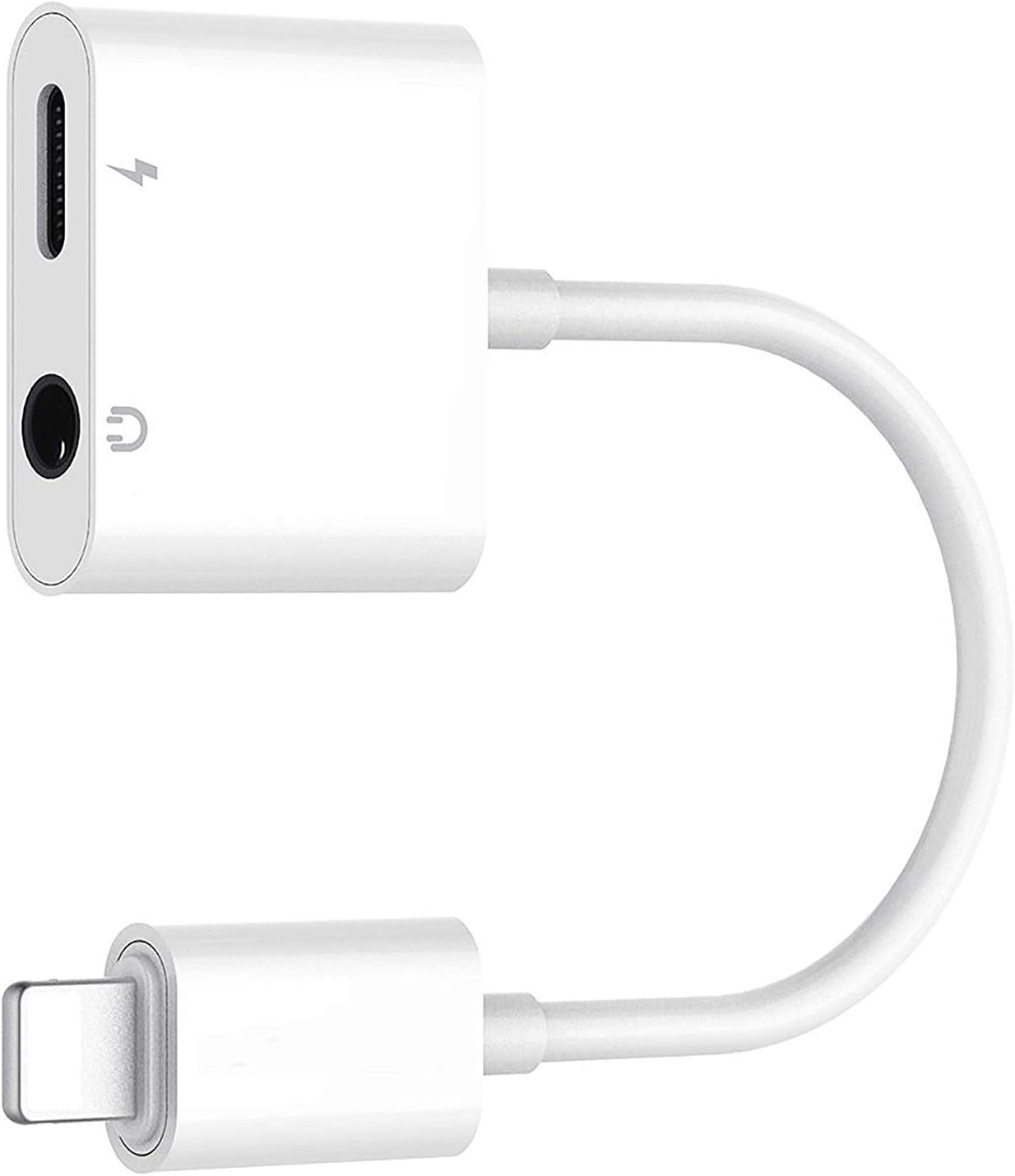 Headphone Adapter 3.5mm Jack Charger AUX Converter Splitter Charge & Audio Cables Adapter 2 in 56 Plus Dongle Earphone Adaptor