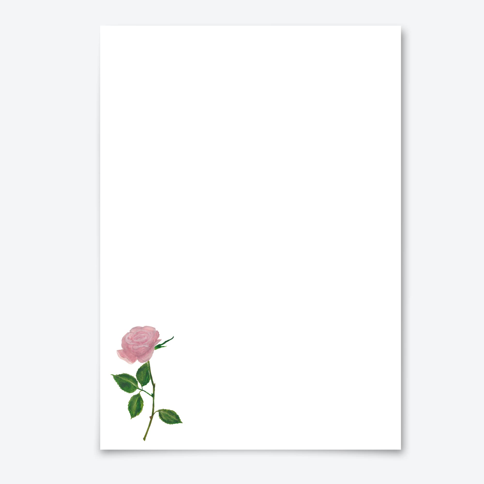 Me Loovely Pink Rose Letter Writing Paper and Envelopes A5 Size Paper Floral Stationery Set for Office Home & School | Christmas Gifts (20 - Refill)