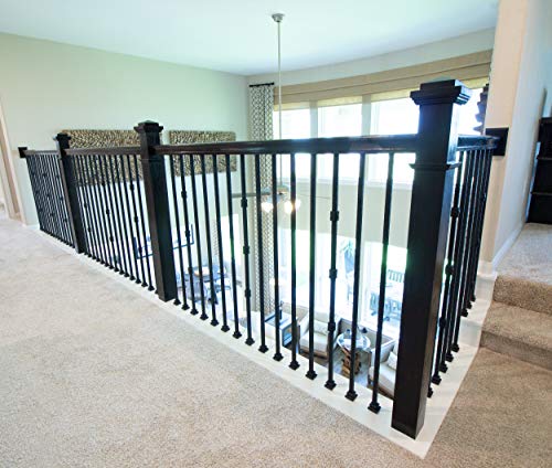 Red Oak 6210-4 2-5/8 inch Width x 2-7/16 inch Tall Traditional Style Straight Wood Handrail for Stair Remodeling 4 feet Long