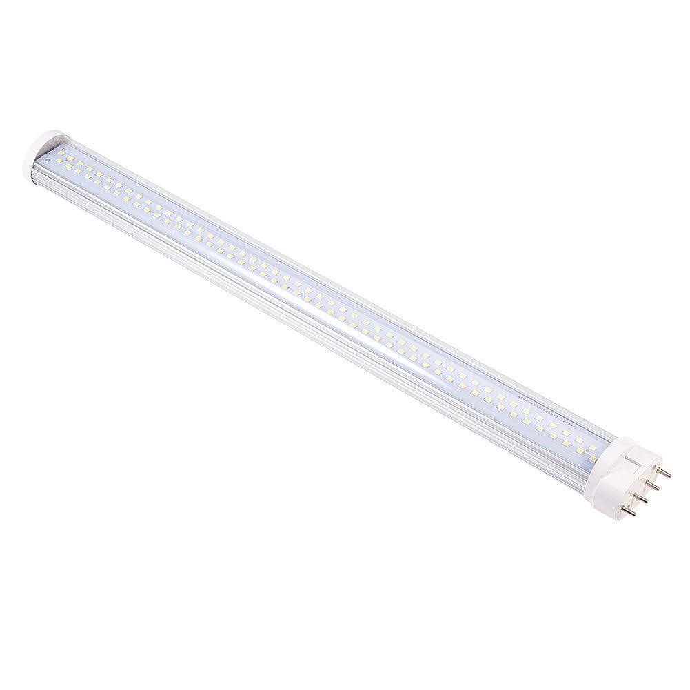 Othmro AC85-265V 18W 6000K LED Light Horizontal Connection Light Tube 2G11 Transparent Cover 1PCS