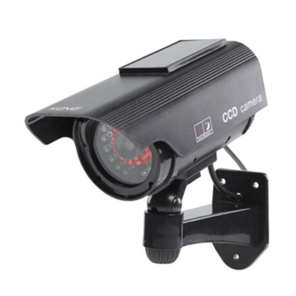 ELEAR™ Black Fake Dummy Security CCTV Camera Waterproof IR LED Outdoor