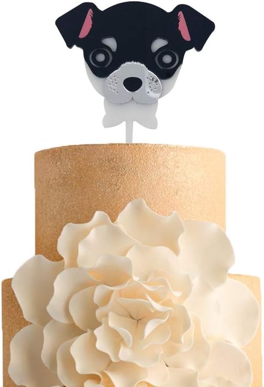 cake with dog decoration