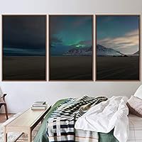3 Piece Framed Canvas Wall Art Starry Sky Canvas Prints Home Artwork Decoration for Living Room,Bedroom - 16