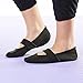 Nufoot Betsy Lou Women's Slippers, Foldable, Flexible Flats, Slipper Socks, Travel Slippers, Exercise Shoe, Dance Shoe, Yoga Socks, House Shoes, Indoor Shoes, Black, Large