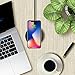 Wireless Charger for iPhone X, iPhone 8/8 Plus Fast Wireless Charge for Samsung Galaxy S9/S9 Plus/S8/S8 Plus/S7 Note 8 and All Qi-Enabled Phones Amysen (Adapter Not Included)