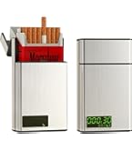 smart cigarette box Amazon.com: Case with Electric Lighter,100mm Brushed Aluminum Cigarette for Whole Package 20pcs 100mm Cigarettes,Moisture Proof and Scratch Resistant : Health & Household Timed Cigarette Case for King