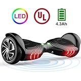 TOMOLOO Hoverboard with LED Light Two-wheel Self Balancing Scooter with UL2272 Certified, 6.5