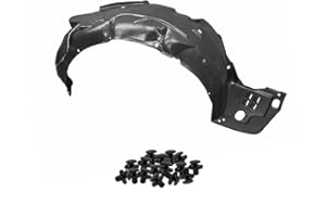 Parts N Go Fender Liner w/Clips for 2012-2015 Civic Sedan Front Right Passenger Side HO1249143 HO1249168 74101TR0A50 74101TR6A50 74101TT1A50