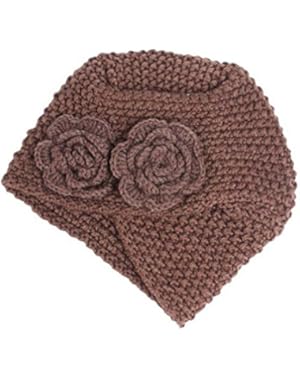 Hat, Fashion Women Ladies Warm Winter Flower Knitted Hat Cap