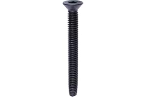 BANIFUL YIROCK Ardour Van Duyoku U-Turn - 1/4-20 x 2 inch Flat Head Floorboard Thread Cutting Screws, Type F, T30 Torx, Black Phosphate (100 Pack)
