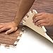 Sorbus 48Sq. Ft. Wood Grain Floor Tiles Foam Mat EVA Interlocking Mats Tile 3/8-Inch Thick Flooring Wood Puzzle Exercise Mats w/Borders - Home Playroom Basement, Apartment, Trade Show, Baby, Dance