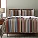 Greenland Home Barefoot Bungalow Durango Quilt Set, Full/Queen, Natural,GL-1603NMSQ, 3-Piece