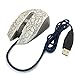 RGB Gaming Mouse,6 Button PC Mouse Giving 1 Pad, Ergonomic LED Backlit USB Gamer Mice Computer Laptop PC, for Windows Mac OS Linux, Whitethumb 1