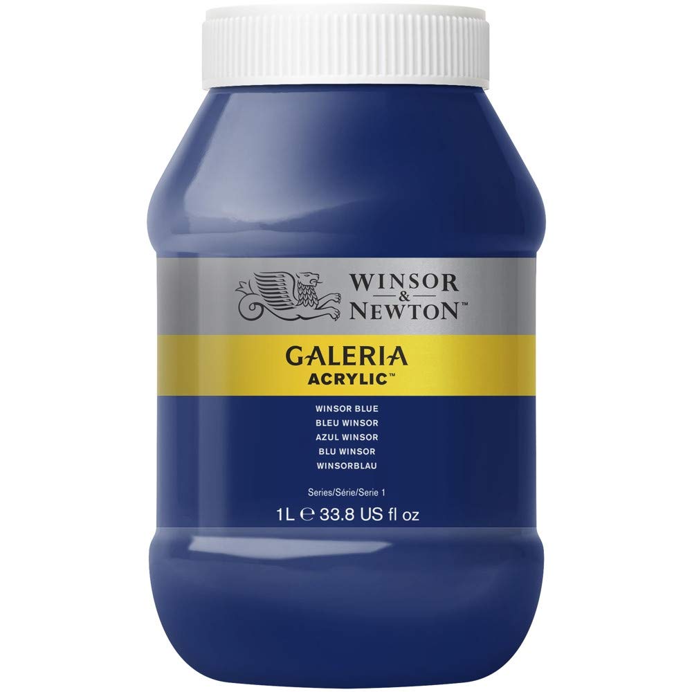Winsor & Newton Galeria Acrylic, Winsorblau, 1000ml - Acrylfarbe