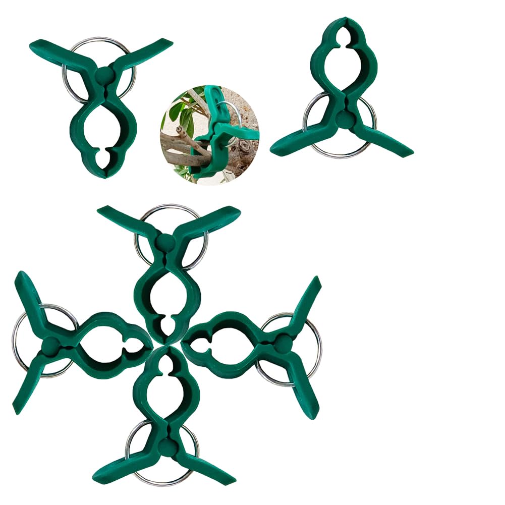 zalati Plant Clips 60pcs Climbing Plant Supports Holders for Flower Vine Vegetables Stalks Climbing Support - Small Opening