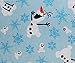 Disney Frozen Twin Flannel Sheet Set - 100% Cotton Heavyweight Flannel Sheets - Blue - Olaf