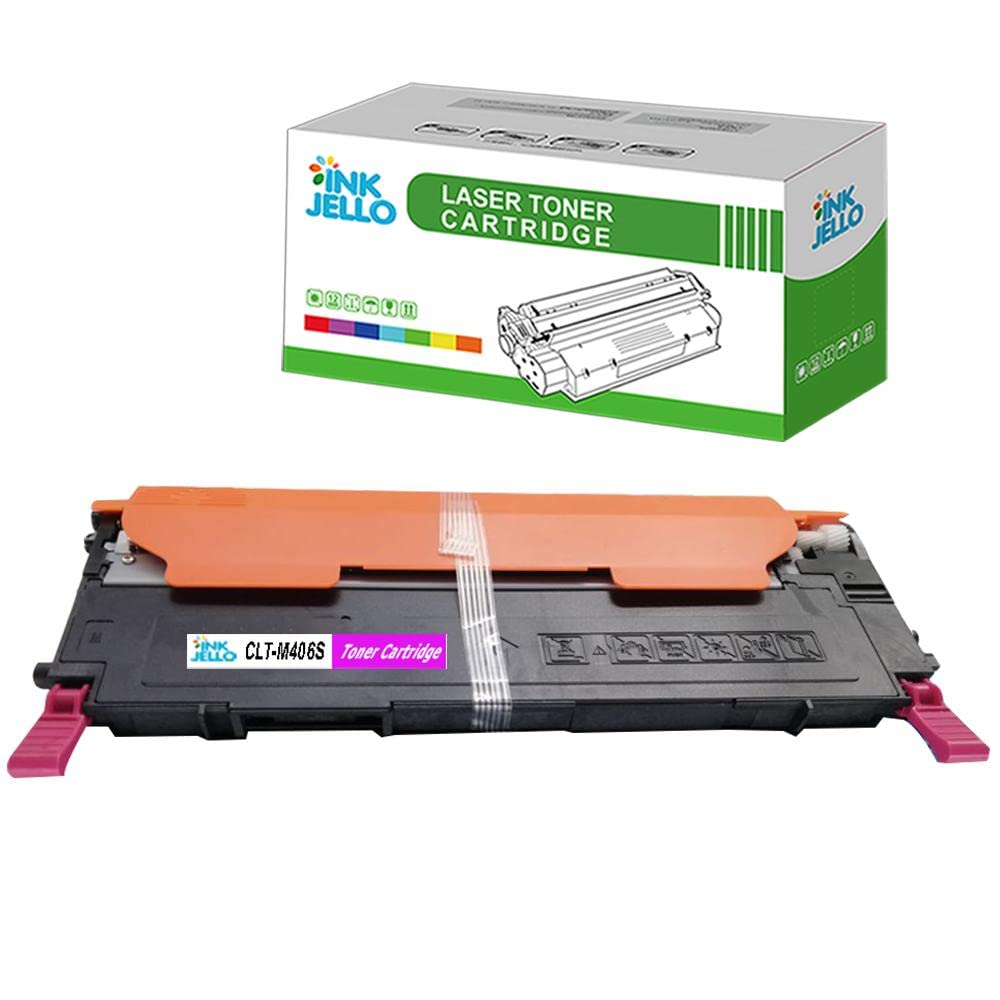 InkJello Compatible Toner Cartridge Replacement for Samsung CLP-360 CLP-365 CLP-365W CLX-3300 CLX-3305 CLX-3305FN CLX-3305FW CLX-3305W Xpress SL-C410W SL-C460FW SL-C460W CLT-M406S (Magenta)