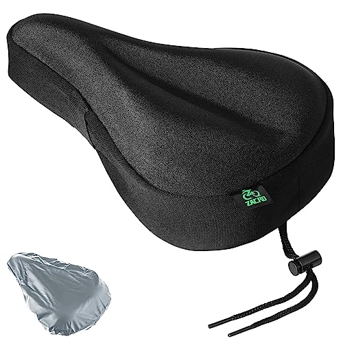 Zacro Bike Seat Cushion Gel Padded Bicycle Saddle Cover for Men