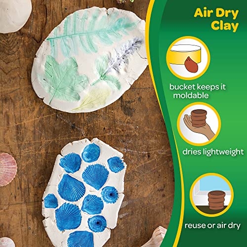 Crayola Air Dry Clay, Terra Cotta No Bake Modeling Clay for Kids, 2.5lb