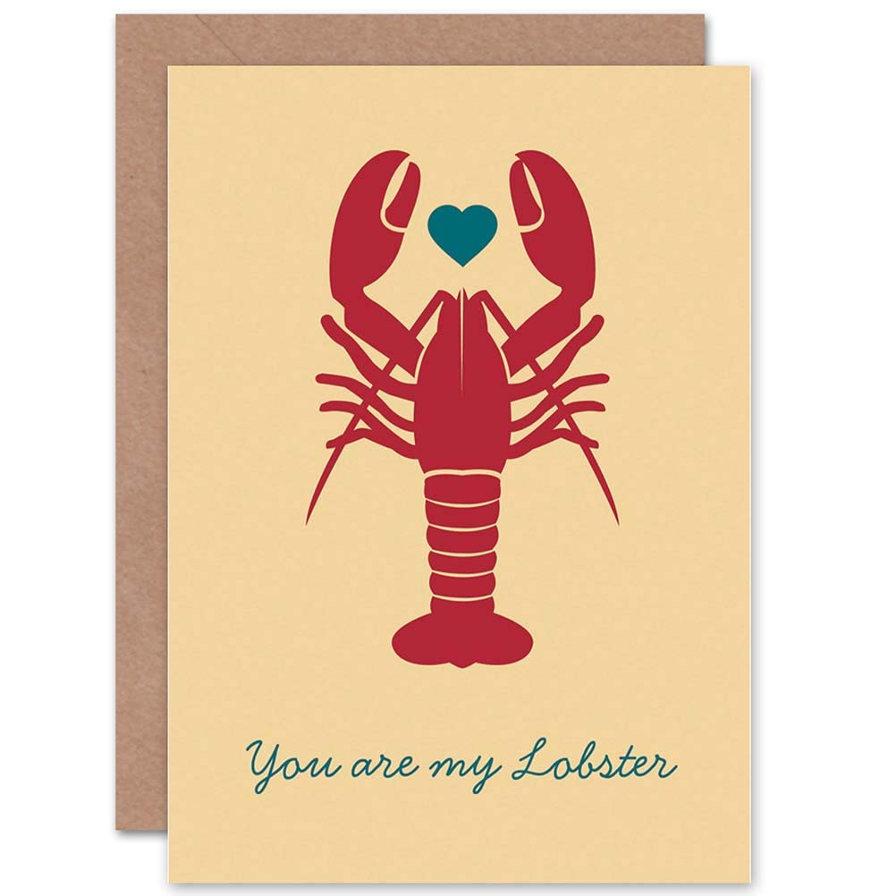 Wee Blue Coo You Are My Lobster - Funny Valentines/Anniversary Greeting Card