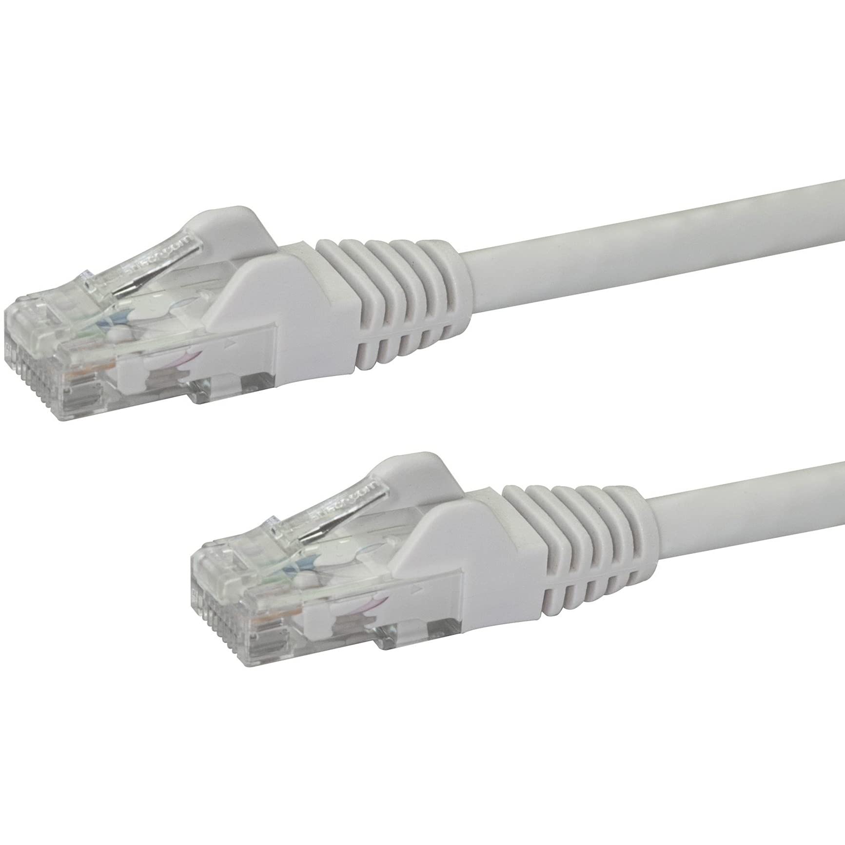 StarTech 100ft CAT6 Ethernet Cable - White CAT 6 Gigabit Ethernet Wire -250Mhz 100W PoE++ RJ45 UTP Category 6 Network Patch Cord Snagless (N6PATCH100WH)