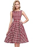 Belle Poque Belted 1950s Vintage Retro Swing Dress 2017 New Homecoming Dress BP02