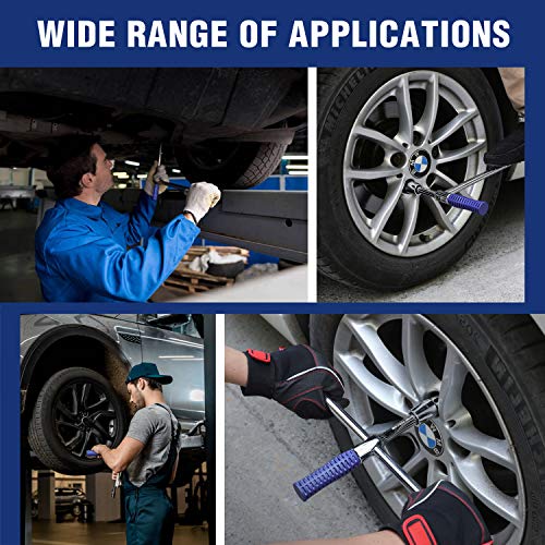 WORKPRO 15'' Universal Lug Wrench Set, 4way Cross Wrench, 1/2'' Drive