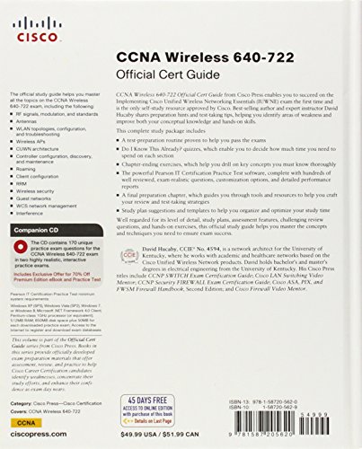 CCNA Wireless 640-722 Official Cert Guide (Certification Guide)
