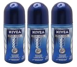 Nivea for Men Cool Kick 48 Hr. Anti-perspirant Roll-on Deodorant. 50 Ml (Pack of 3)