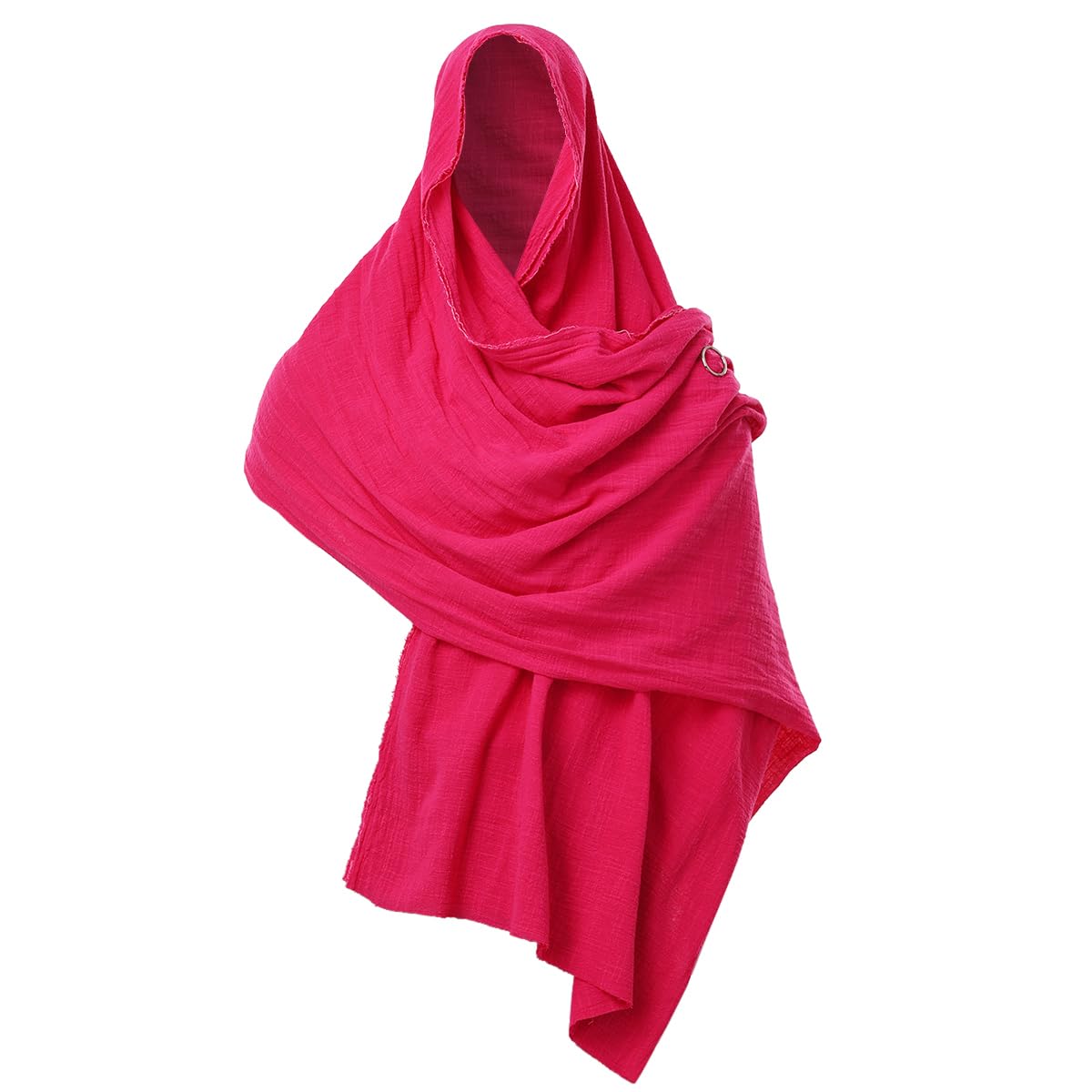 GRACEART Shawl Scarf Hood Sash Cowl Medieval Wizard Mage Costume Wrap Cloak With Brooch Pin