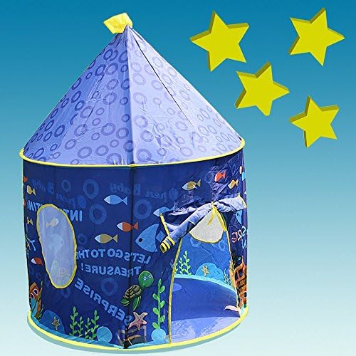 Children Play Tent Lavieen Ocean style Playhouse Indoor And Outdoor for Kids Great Gift Water Resistant -Blue